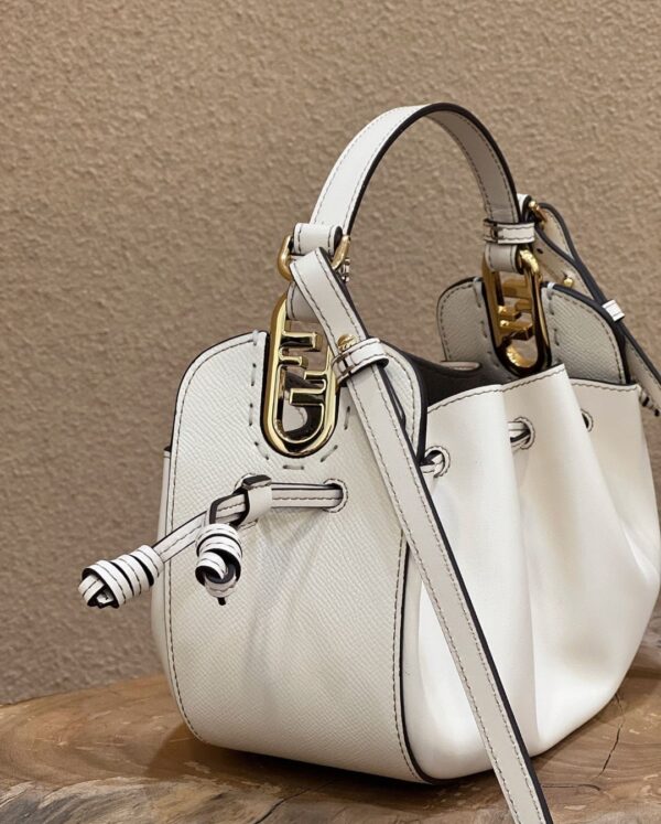 1:1 Replica Fendi Pomodorino White Mini Bag For Woman 17cm/6.5in 8BS059AHWUF0VWM