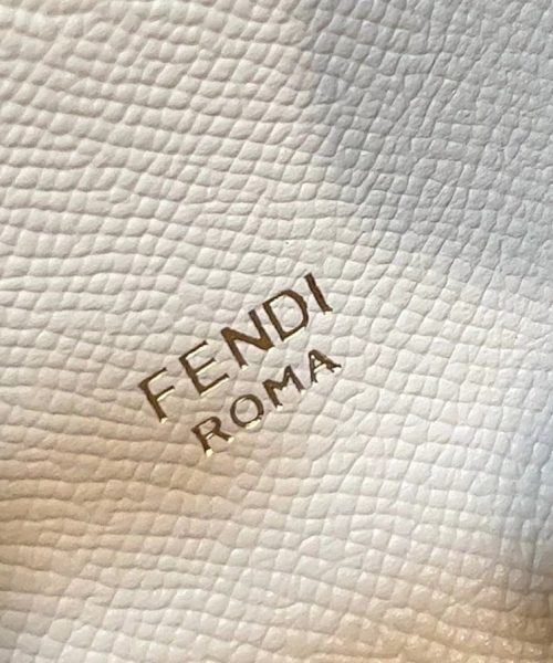 1:1 Replica Fendi Pomodorino White Mini Bag For Woman 17cm/6.5in 8BS059AHWUF0VWM