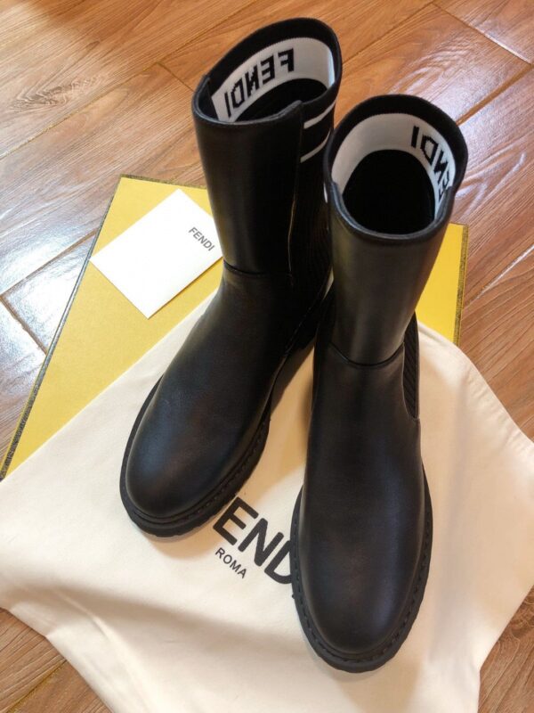 Fendi Rockoko Stretch Fabric Black For Women FF