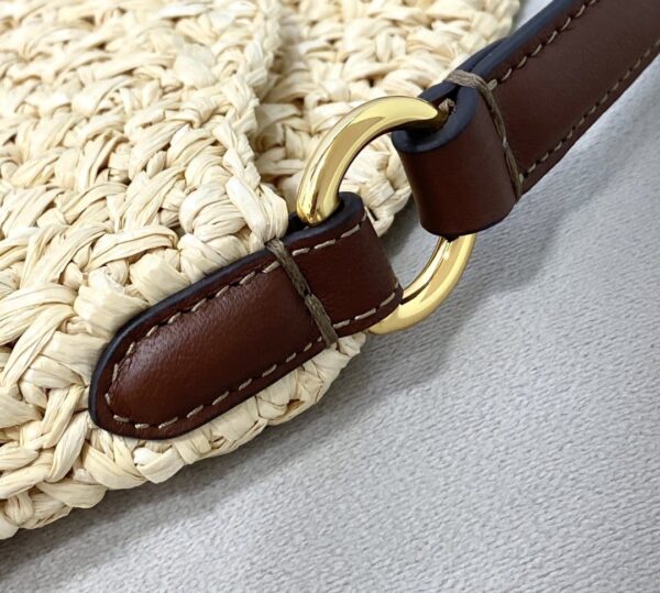 1:1 Replica Fendi Small Croissant Hobo Bag Raffia For Women, Women's Handbags, Shoulder Bags 11.4in/29cm FF 8BR790AFGJF1E1B