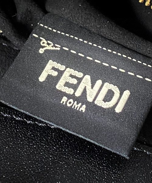 1:1 Replica Fendi Small FF Tote Shoulder Black Bag For Woman 30cm/12in