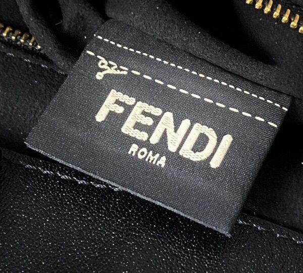 1:1 Replica Fendi Small FF Tote Shoulder Black Bag For Woman 30cm/12in