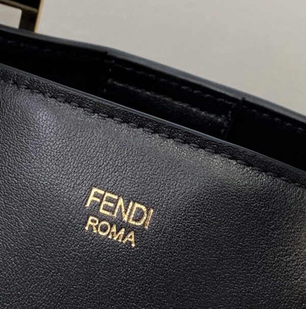 1:1 Replica Fendi Small FF Tote Shoulder Black Bag For Woman 30cm/12in