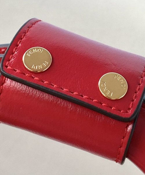 1:1 Replica Fendi Small FF Tote Shoulder Red Bag For Woman 30cm/12in