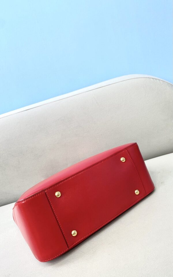 1:1 Replica Fendi Small FF Tote Shoulder Red Bag For Woman 30cm/12in