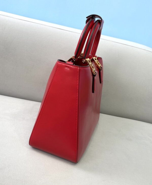 1:1 Replica Fendi Small FF Tote Shoulder Red Bag For Woman 30cm/12in