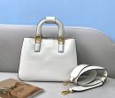 1:1 Replica Fendi Small FF Tote Shoulder White Bag For Woman 30cm/12in