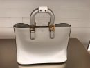 1:1 Replica Fendi Small FF Tote Shoulder White Bag For Woman 30cm/12in