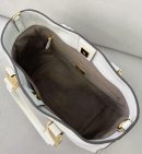 1:1 Replica Fendi Small FF Tote Shoulder White Bag For Woman 30cm/12in