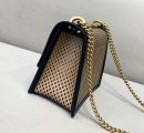 1:1 Replica Fendi Small Kan U Black and Brown Bag For Woman 19cm/7.5in485