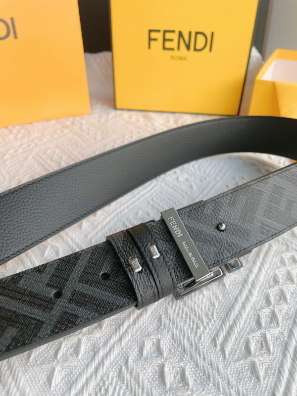 1:1 Replica Fendi Squared FF Belt Grey, Women Belt 7C0424AJJ6F1HRC