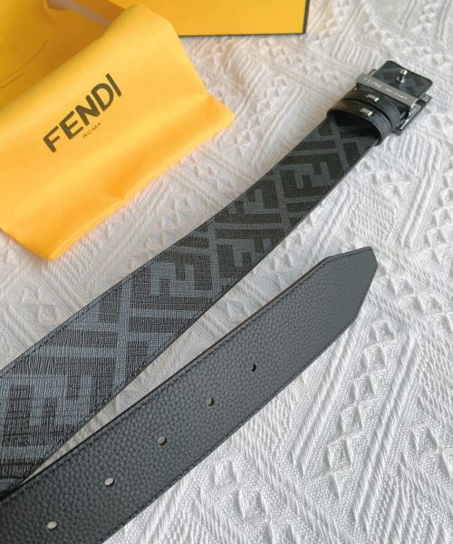 1:1 Replica Fendi Squared FF Belt Grey, Women Belt 7C0424AJJ6F1HRC