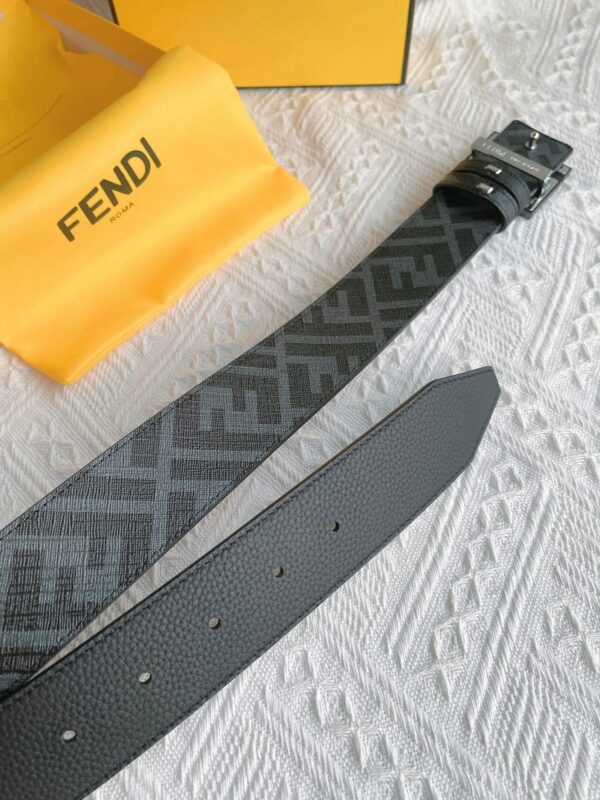 1:1 Replica Fendi Squared FF Belt Grey, Women Belt 7C0424AJJ6F1HRC