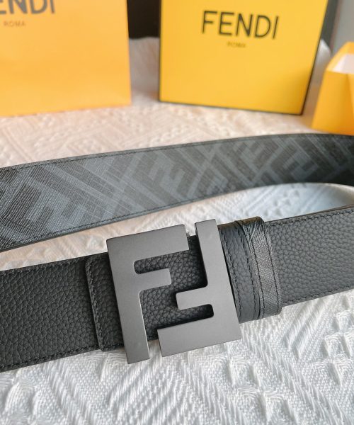 1:1 Replica Fendi Squared FF Belt Grey, Women Belt 7C0424AJJ6F1HRC