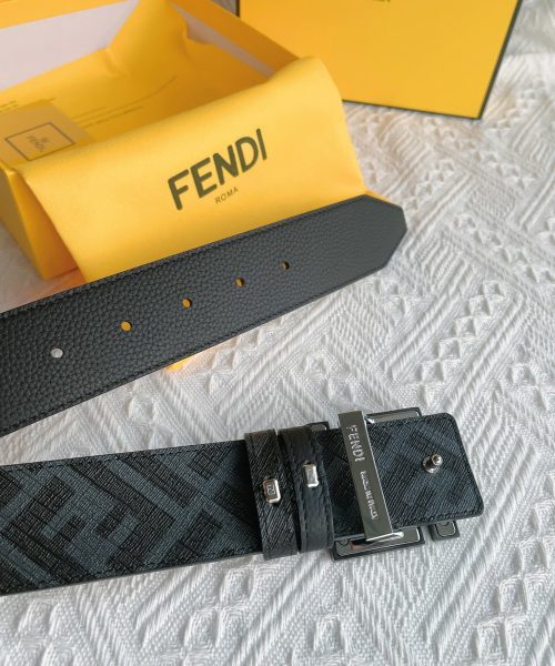 1:1 Replica Fendi Squared FF Belt Grey, Women Belt 7C0424AJJ6F1HRC