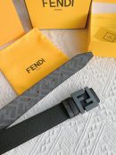 1:1 Replica Fendi Squared FF Belt Grey, Women Belt 7C0424AJJ6F1HRC