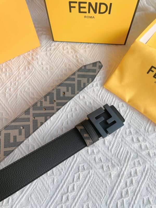 1:1 Replica Fendi Squares FF Belt Gray Women Belt 7C0424AJJ6F1HRC