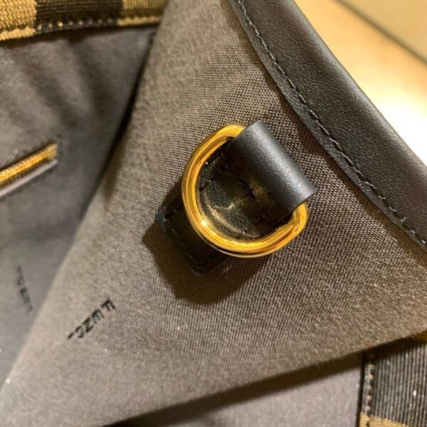 1:1 Replica Fendi Sunshine Large Canvas Tote Bag Brown For Women, Women's Handbags, Shoulder Bags 15.7in/40cm FF 8BH372ABVTF1BAH
