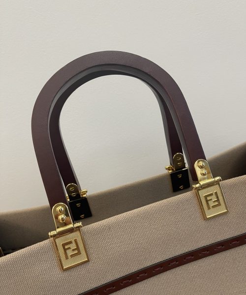 1:1 Replica Fendi Sunshine Large Tote Bag Beige For Women, Women's Handbags, Shoulder Bags 15.7in/40cm FF 8BH372