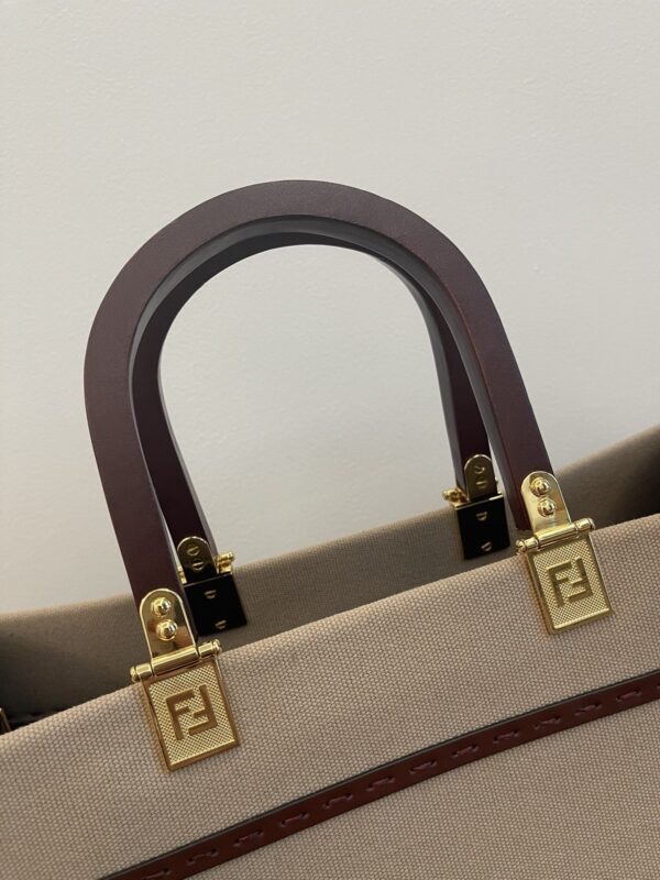 1:1 Replica Fendi Sunshine Large Tote Bag Beige For Women, Women's Handbags, Shoulder Bags 15.7in/40cm FF 8BH372