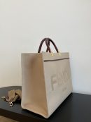 1:1 Replica Fendi Sunshine Large Tote Bag Beige For Women, Women's Handbags, Shoulder Bags 15.7in/40cm FF 8BH372