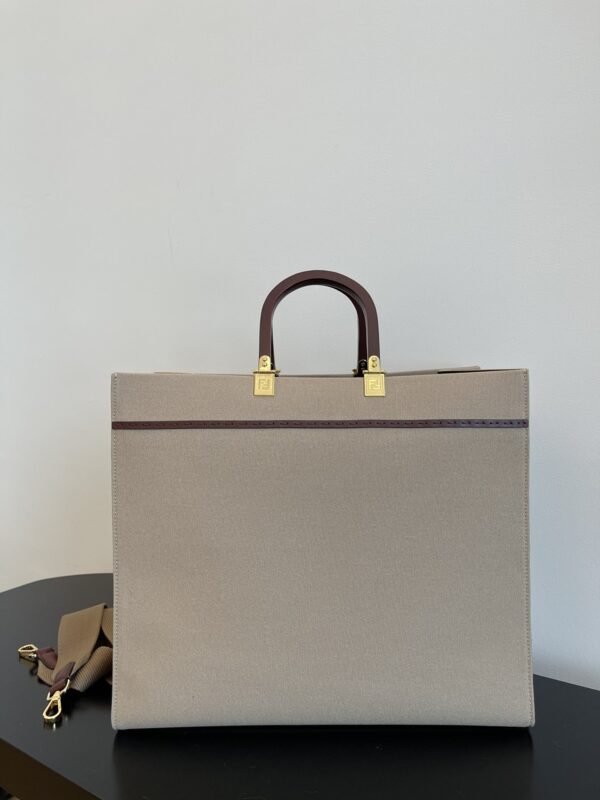 1:1 Replica Fendi Sunshine Large Tote Bag Beige For Women, Women's Handbags, Shoulder Bags 15.7in/40cm FF 8BH372