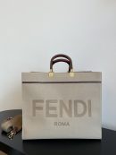 1:1 Replica Fendi Sunshine Large Tote Bag Beige For Women, Women's Handbags, Shoulder Bags 15.7in/40cm FF 8BH372