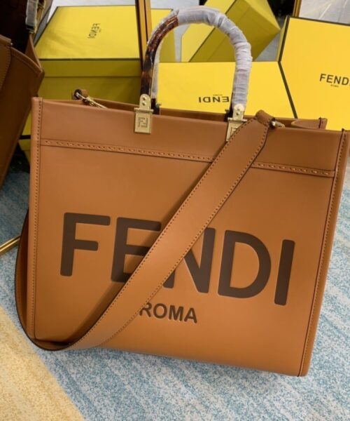 1:1 Replica Fendi Sunshine Medium Black For Women, Women's Handbags, Shoulder And Crossbody Bags 13.7in/35cm FF 8BH386ABVLF0PWZ