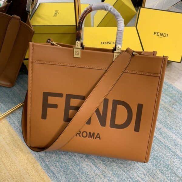 1:1 Replica Fendi Sunshine Medium Black For Women, Women's Handbags, Shoulder And Crossbody Bags 13.7in/35cm FF 8BH386ABVLF0PWZ