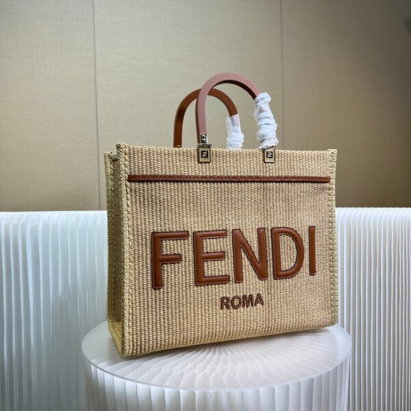 1:1 Replica Fendi Sunshine Medium Brown For Women 35cm / 13.7in