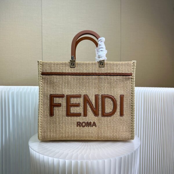 1:1 Replica Fendi Sunshine Medium Brown For Women 35cm / 13.7in