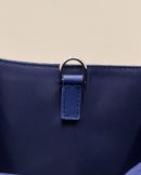 1:1 Replica Fendi Sunshine Medium Navy Blue FF fabric shopper Bag For Woman 31cm/12in