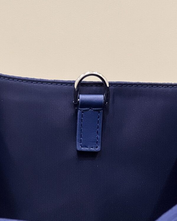 1:1 Replica Fendi Sunshine Medium Navy Blue FF fabric shopper Bag For Woman 31cm/12in