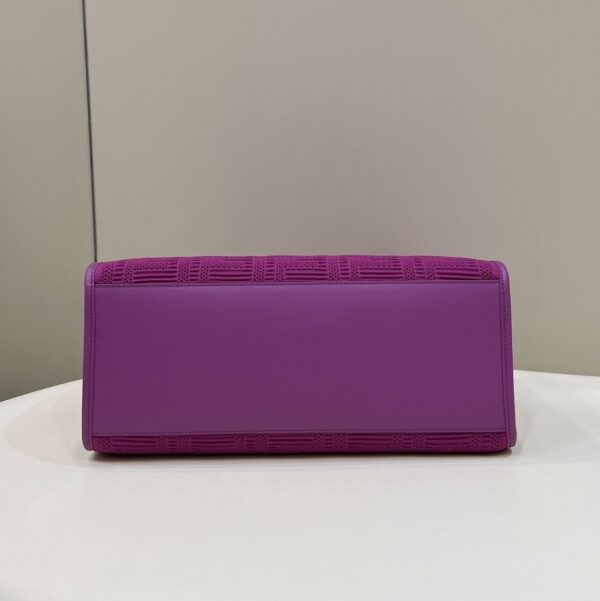 1:1 Replica Fendi Sunshine Medium Purple FF fabric shopper Bag For Woman 31cm/12in 8BH386AHWCF037T