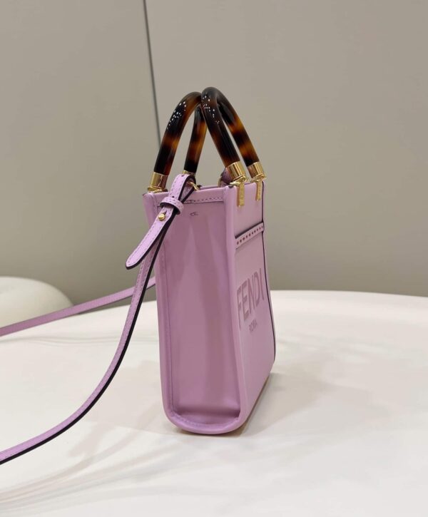 1:1 Replica Fendi Sunshine Shopper Lilac Mini Bag For Woman 13cm/5in