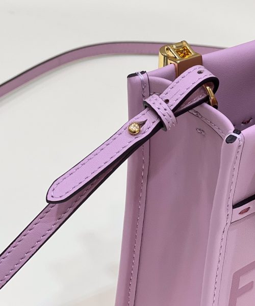 1:1 Replica Fendi Sunshine Shopper Lilac Mini Bag For Woman 13cm/5in