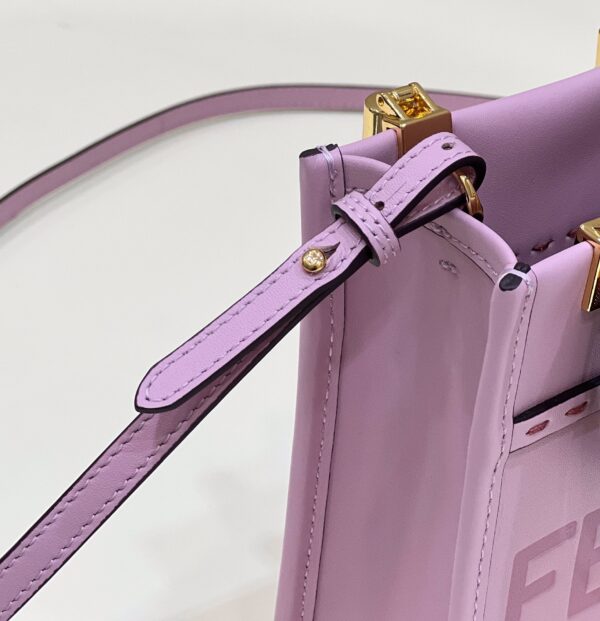 1:1 Replica Fendi Sunshine Shopper Lilac Mini Bag For Woman 13cm/5in