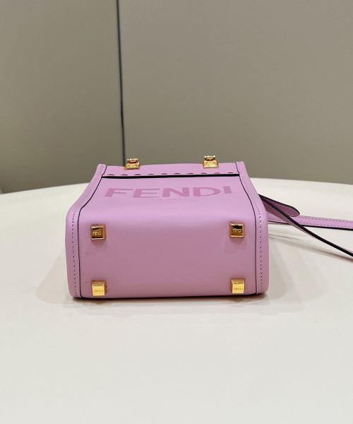 1:1 Replica Fendi Sunshine Shopper Lilac Mini Bag For Woman 13cm/5in