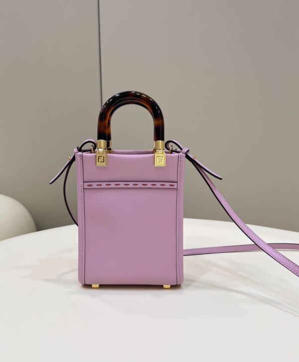 1:1 Replica Fendi Sunshine Shopper Lilac Mini Bag For Woman 13cm/5in