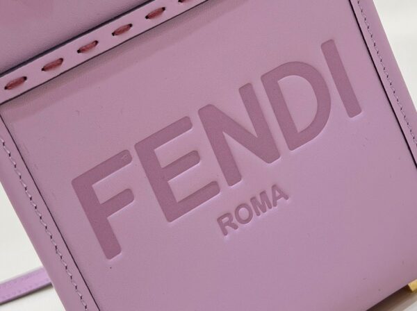 1:1 Replica Fendi Sunshine Shopper Lilac Mini Bag For Woman 13cm/5in