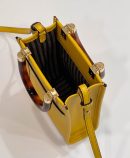 1:1 Replica Fendi Sunshine Shopper Yellow Mini Bag For Woman 13cm/5in