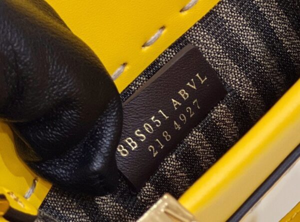 1:1 Replica Fendi Sunshine Shopper Yellow Mini Bag For Woman 13cm/5in