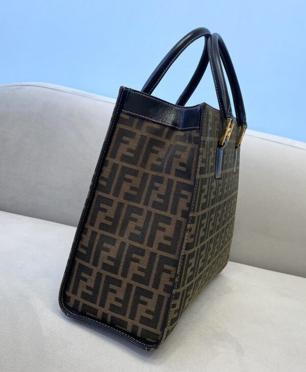 1:1 Replica Fendi Tote Bag 13.8in/35cm Brown For Women FF