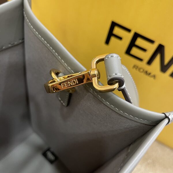 1:1 Replica Fendi Tote Bag Grey For Women, Wonmen's Bags 13.8in/35cm FF 8BH386ABVLF1BZC