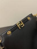 1:1 Replica Fendi Touch Black Bag For Woman 19cm/7.5in