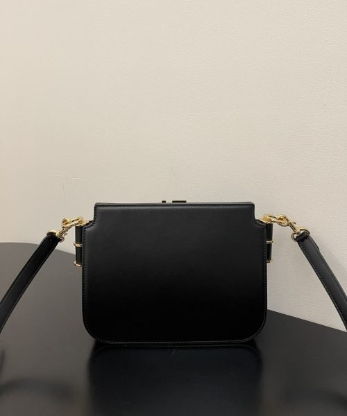 1:1 Replica Fendi Touch Black Bag For Woman 19cm/7.5in