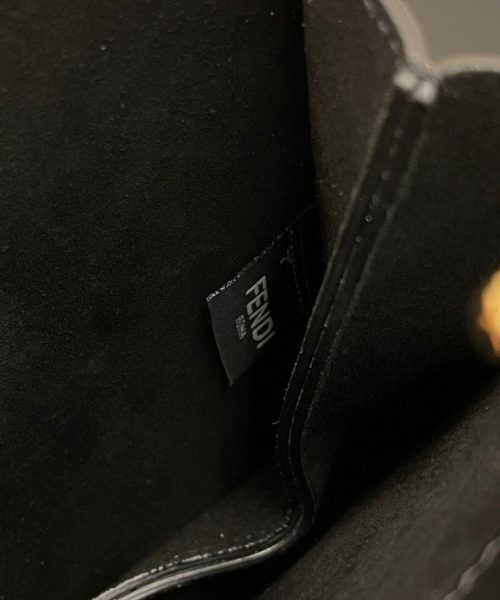 1:1 Replica Fendi Touch Black Bag For Woman 19cm/7.5in