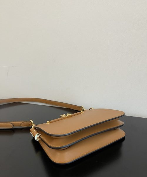 1:1 Replica Fendi Touch Brown Bag For Woman 19cm/7.5in