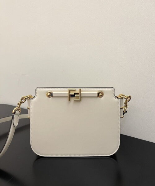 1:1 Replica Fendi Touch White Bag For Woman 19cm/7.5in