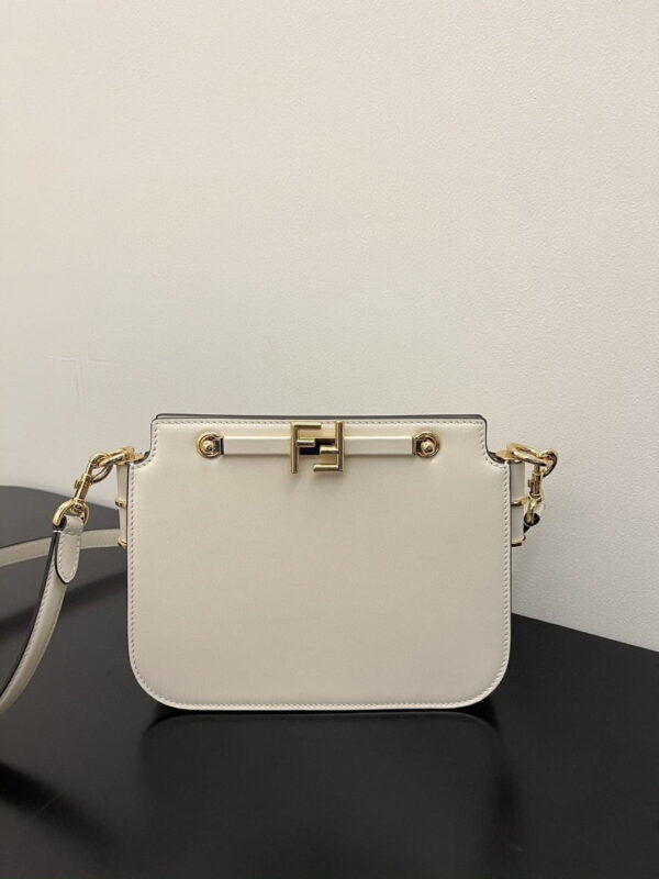 1:1 Replica Fendi Touch White Bag For Woman 19cm/7.5in
